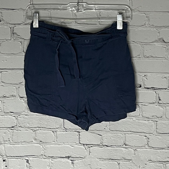 aerie Pants - Aerie High Waist Dark Blue Shorts